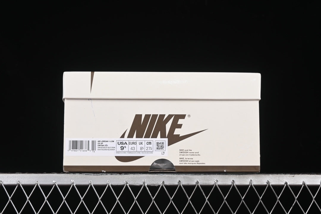 【LJR】Travis Scott x Jordan Air Jordan 1 Low OG“Velvet Brown”
