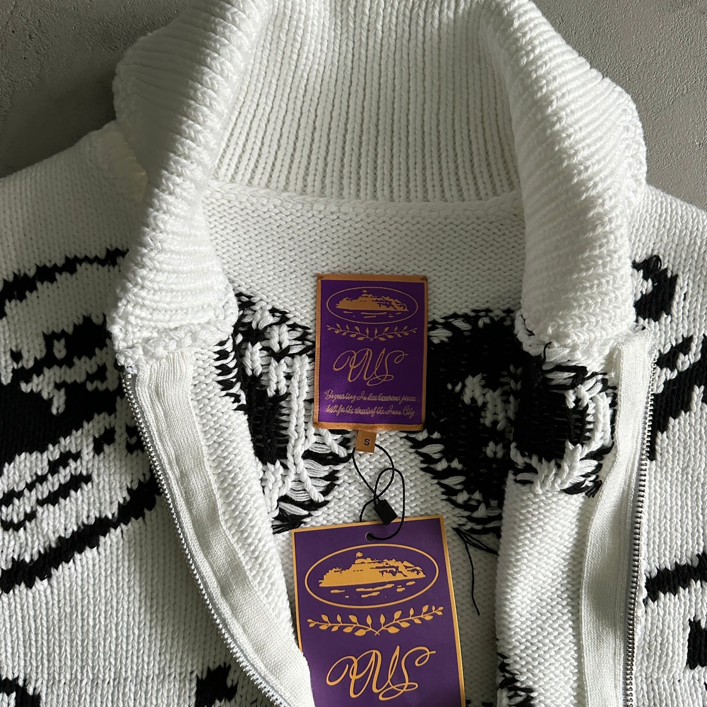 Crteiz VVS Jacquard Knit Zip