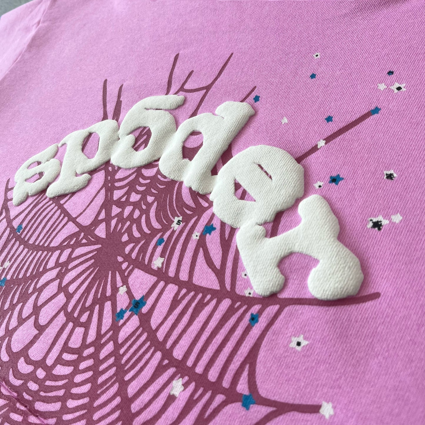 Sp5der OG Web Hoodie Pink