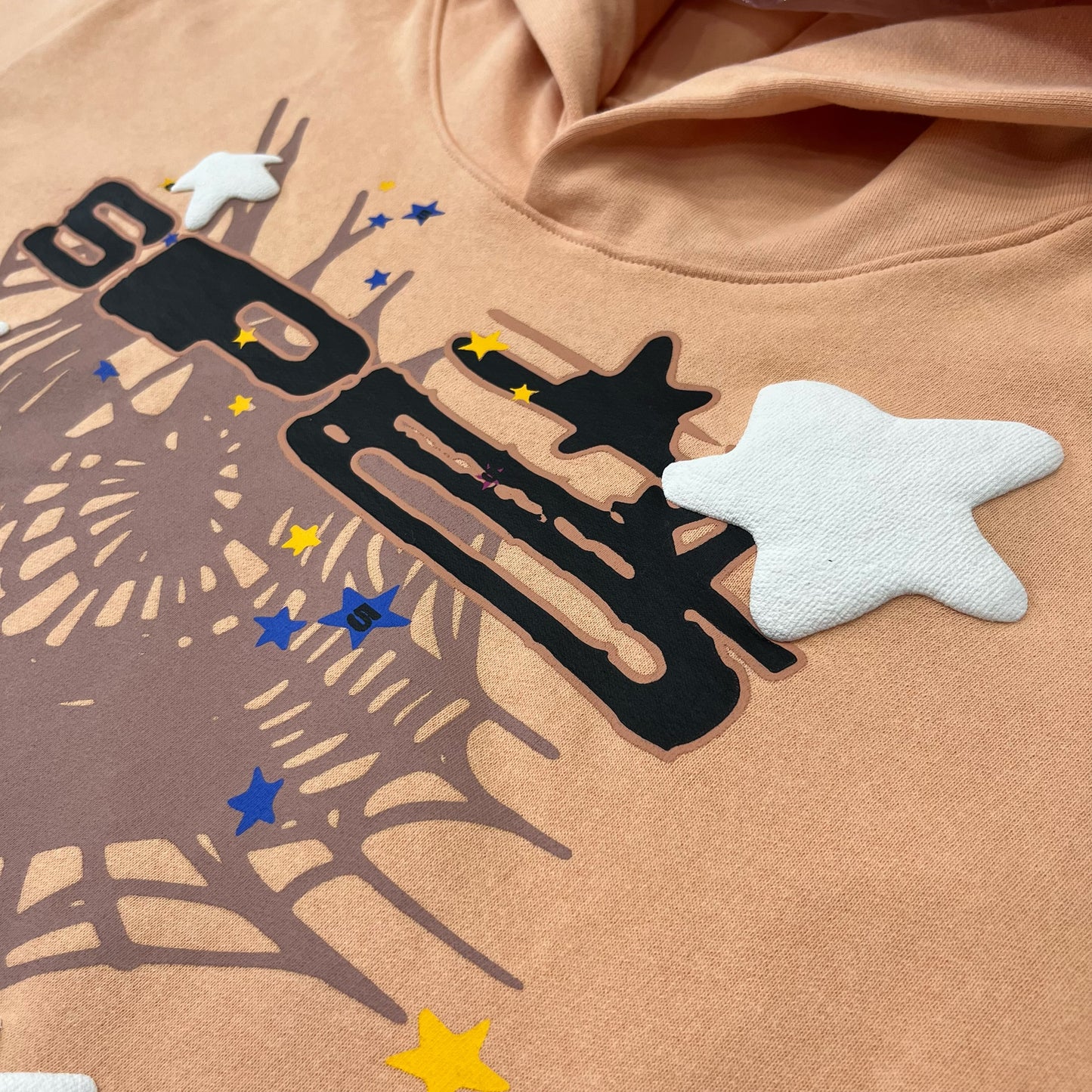 SP5DER YELLOW PEACH HOODIE