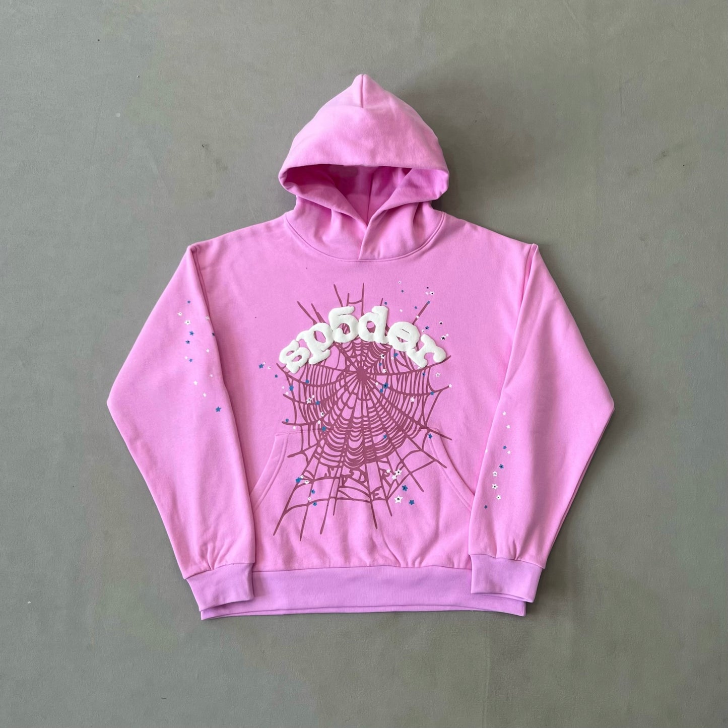 Sp5der OG Web Hoodie Pink