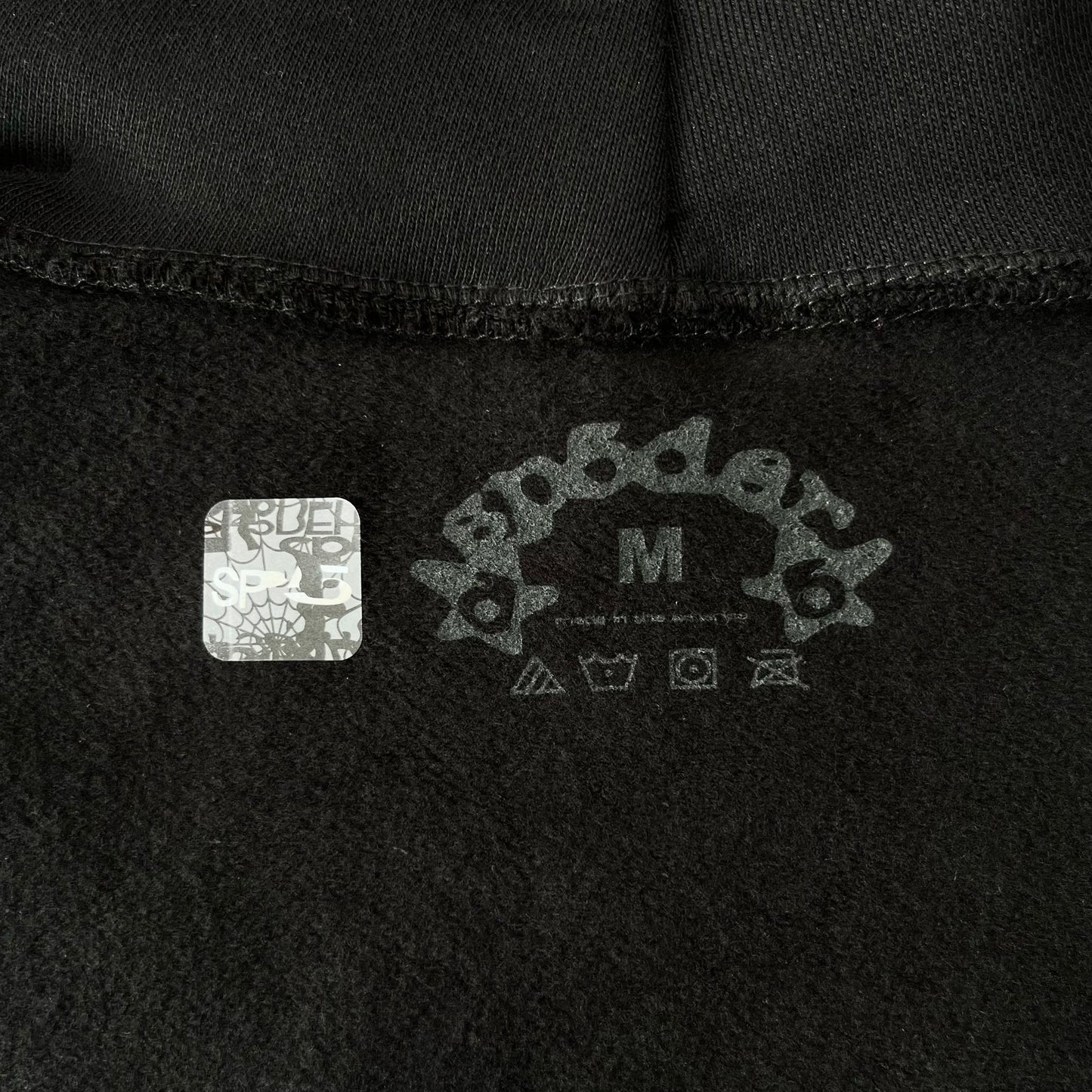 Sp5der OG Web Hoodie Black+White