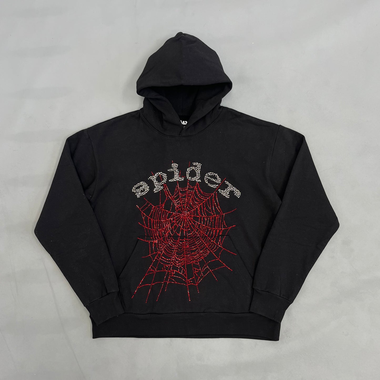 Sp5der OG Rhinestone Logo Hoodie