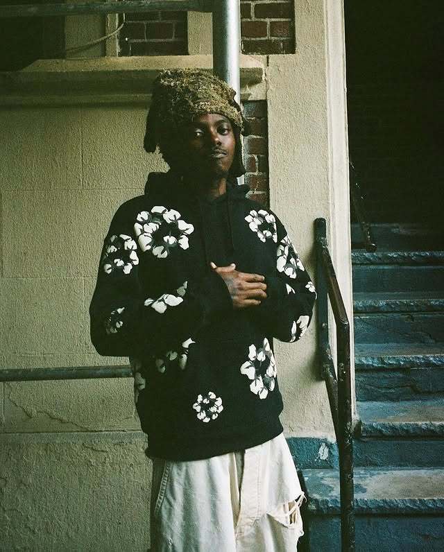 Denim Tears x CPFM Cactus Tears Wreath Hoodie Black