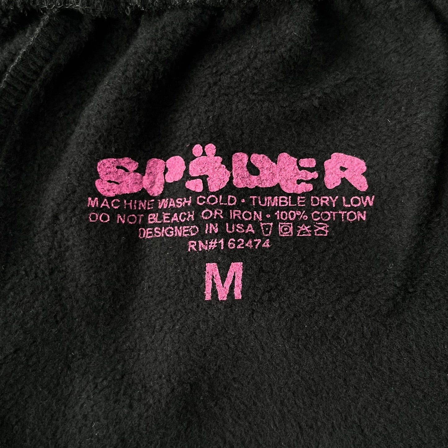 Sp5der Sweatpants Black Pink
