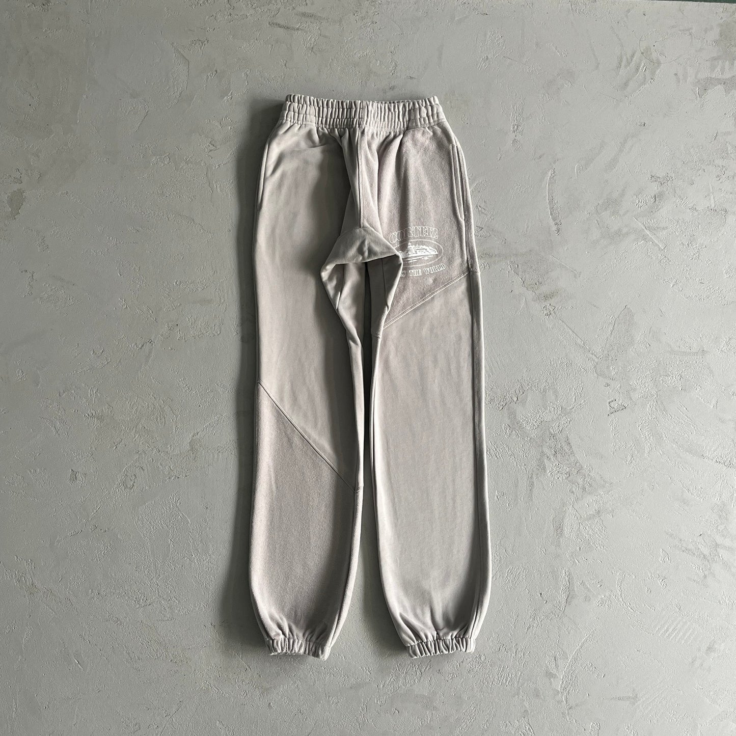 Corteiz V2 Superior Track Bottoms Stone Grey