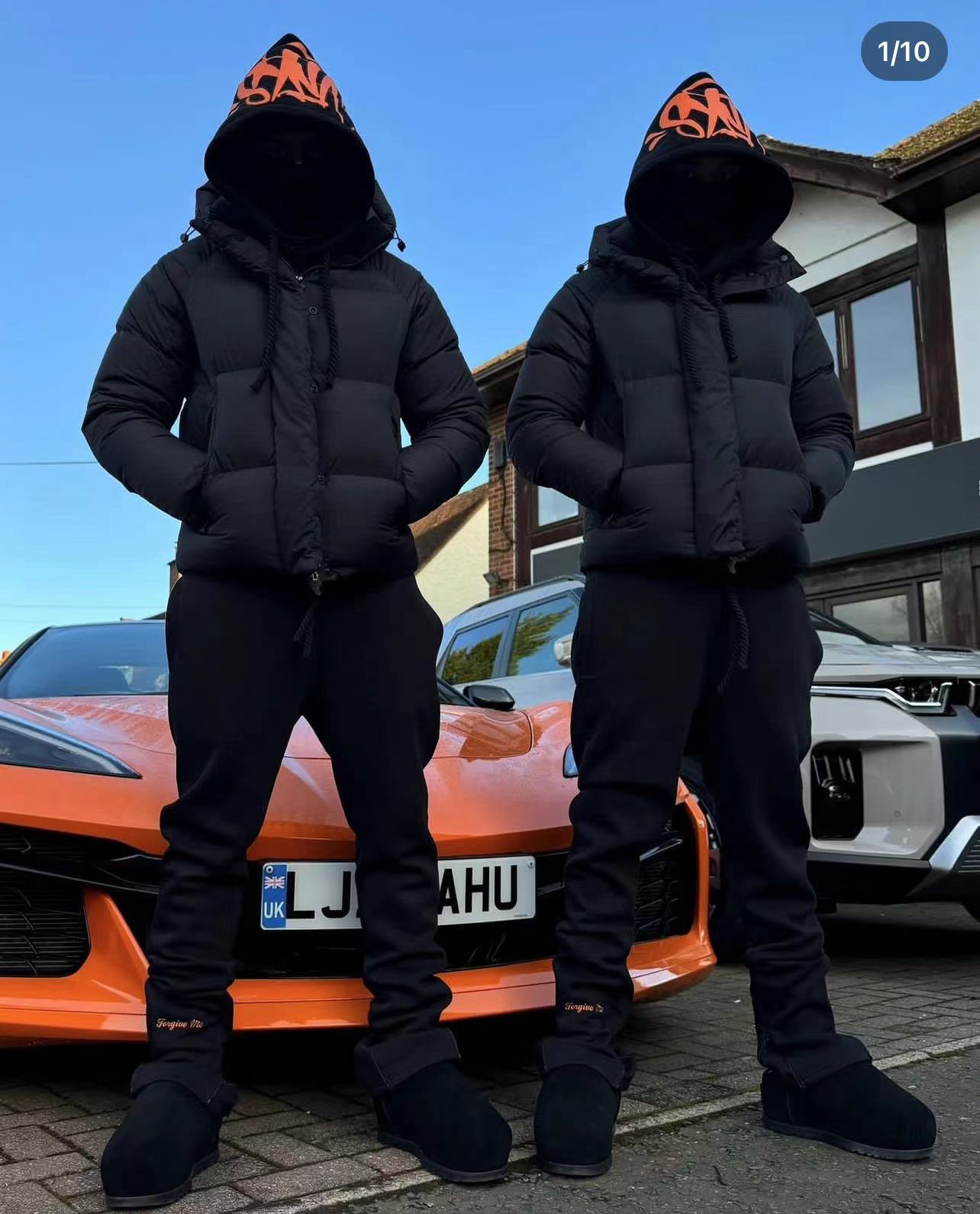 SYNA Tracksuit BLACK/ORANGE