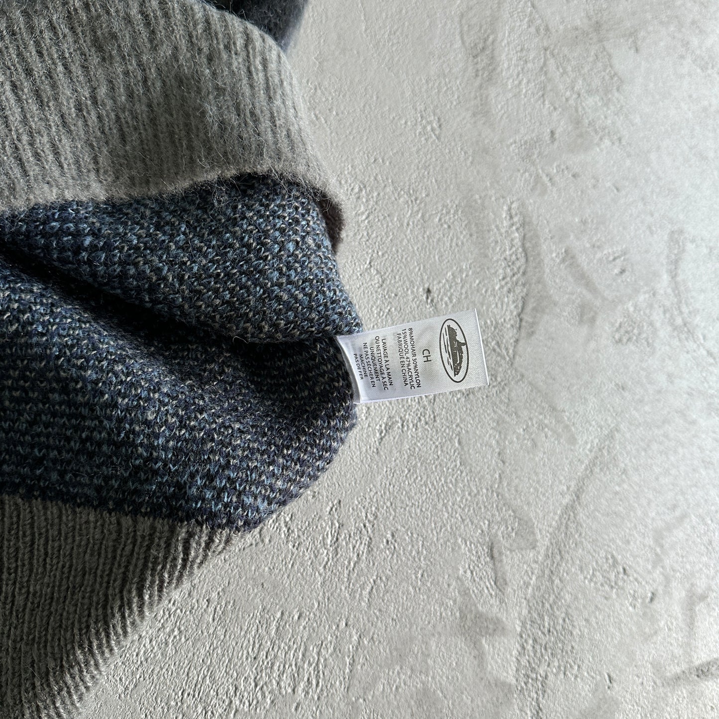 Corteiz Mohair kmit sweater deep ocean camo