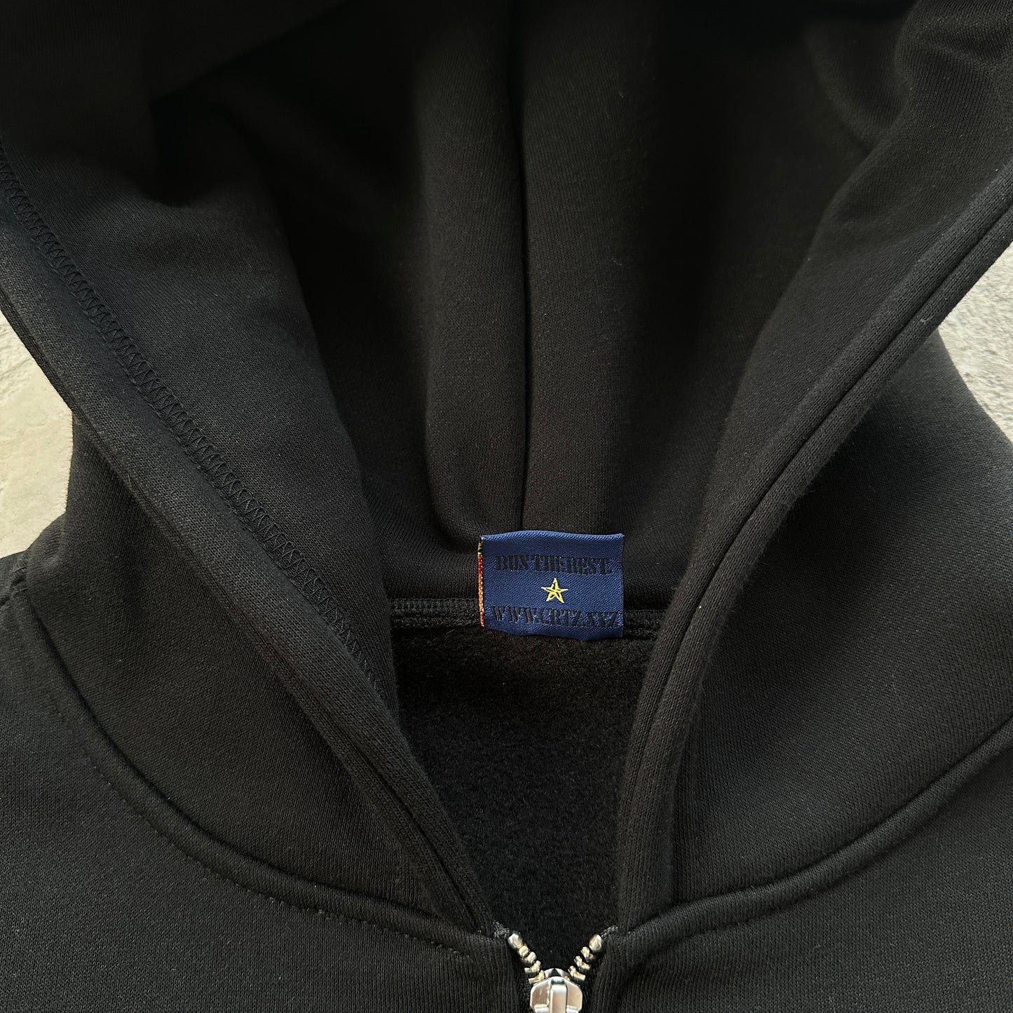 Corteiz Superior V2 Zip-Up Hoodie Black