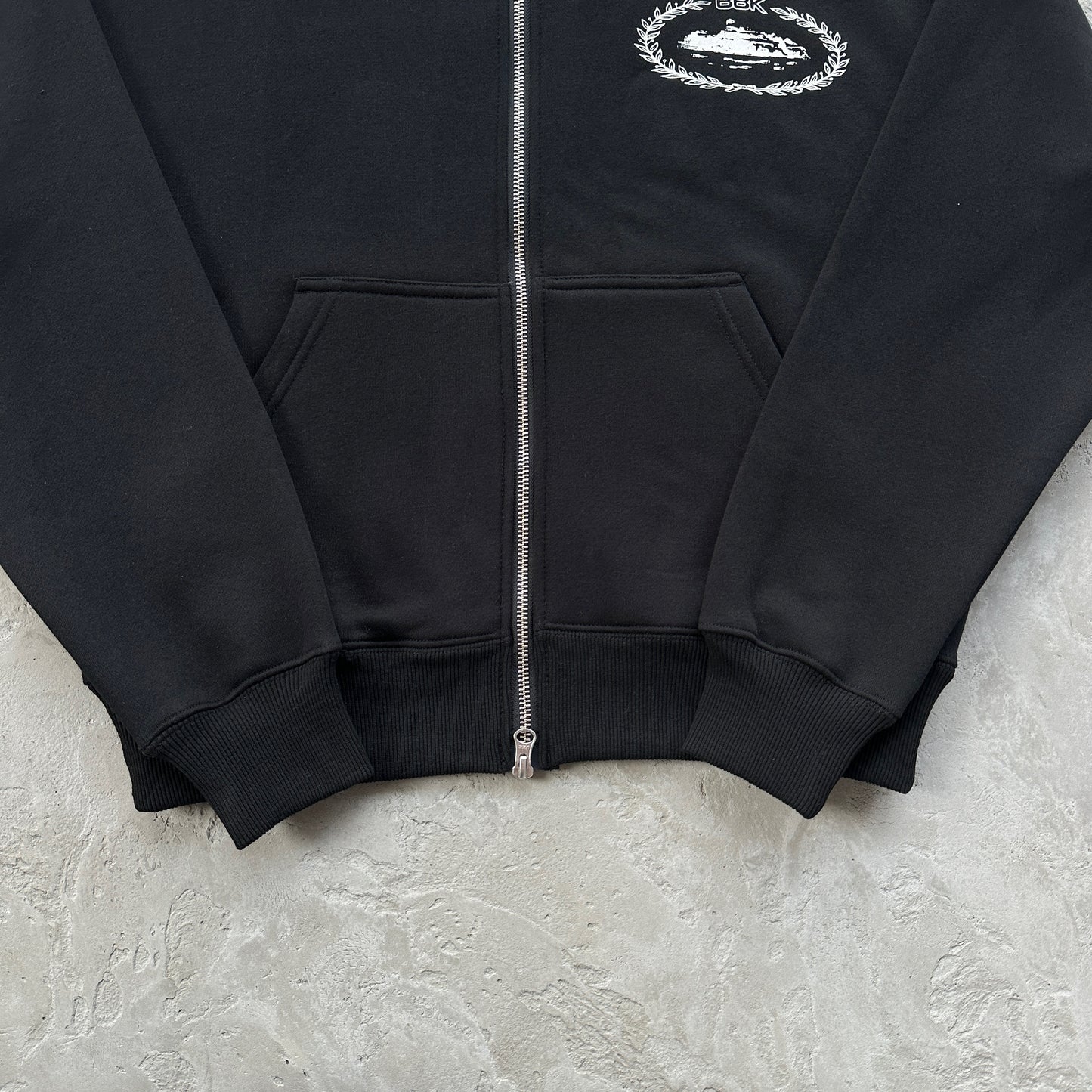 Corteiz Superior V2 Zip-Up Hoodie Black
