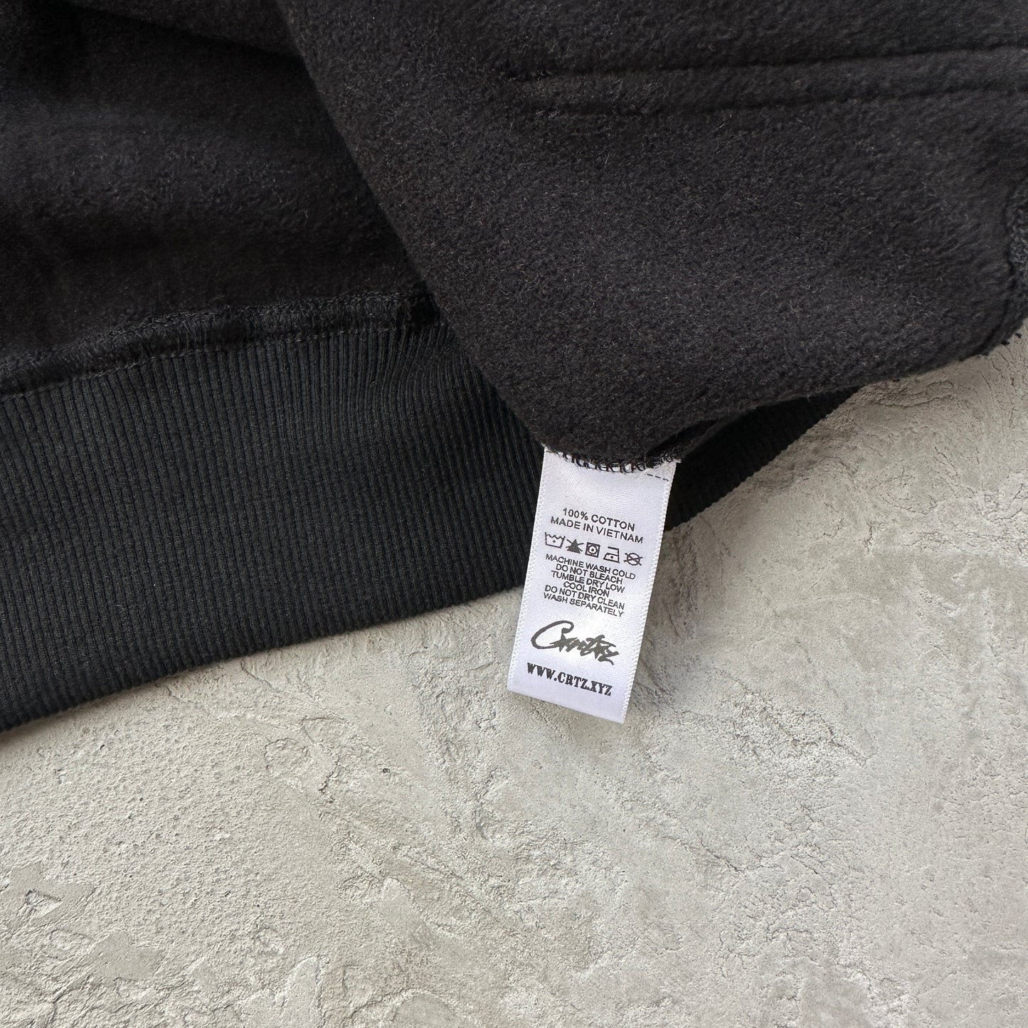 Corteiz Superior V2 Zip-Up Hoodie Black