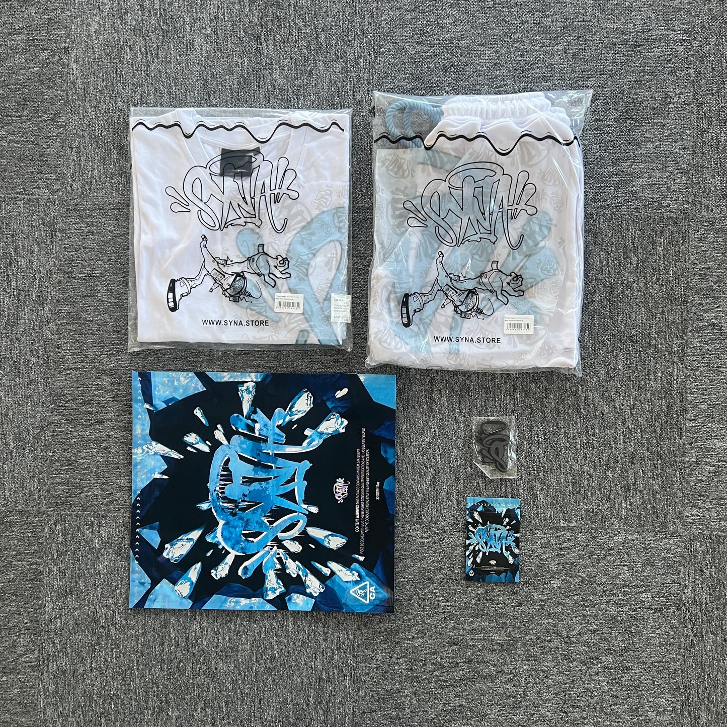 SynaWorld Short-set white-blue