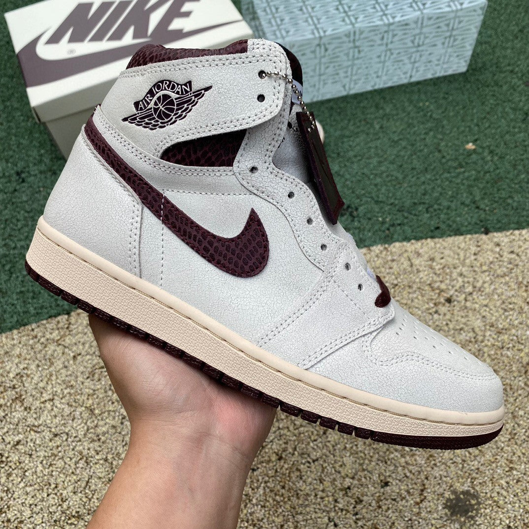 【LJR】A Ma Maniere × Nike Air Jordan 1 Retro High OG "Sail and Burgundy"