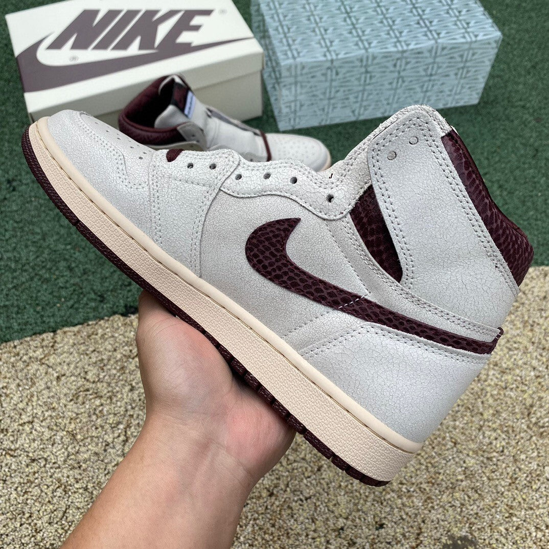 【LJR】A Ma Maniere × Nike Air Jordan 1 Retro High OG "Sail and Burgundy"