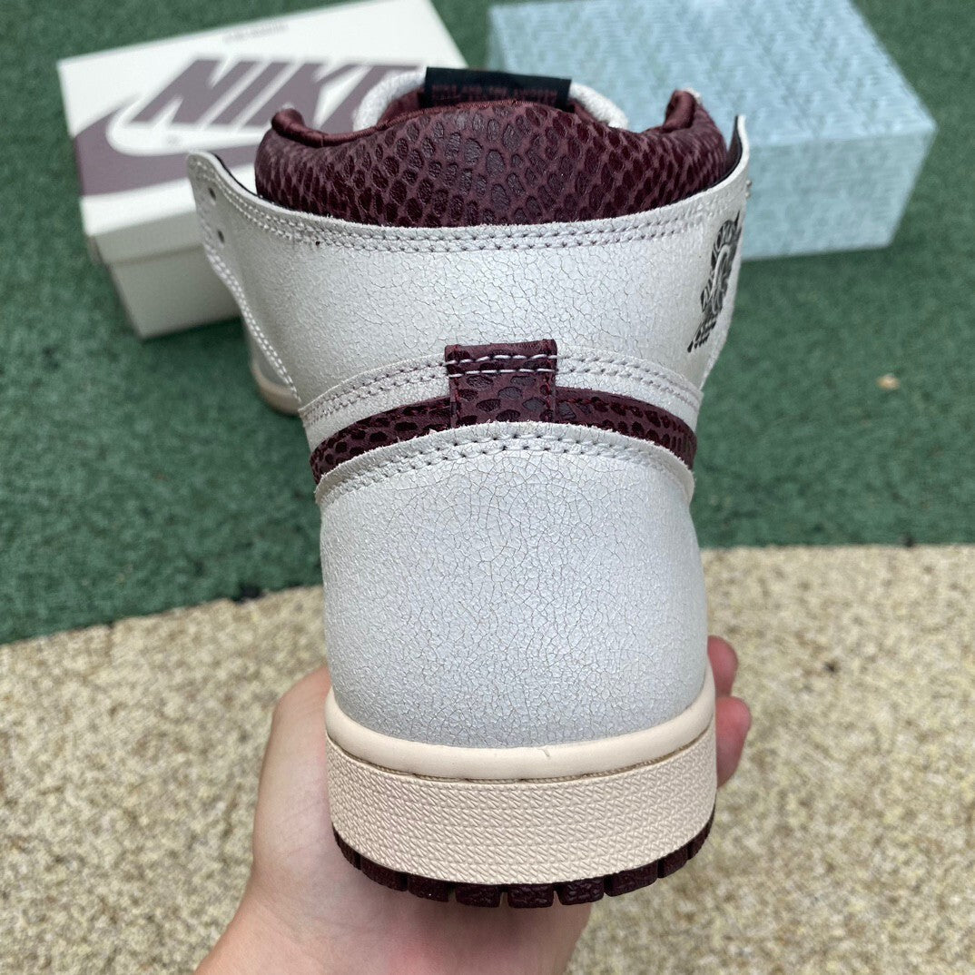 【LJR】A Ma Maniere × Nike Air Jordan 1 Retro High OG "Sail and Burgundy"