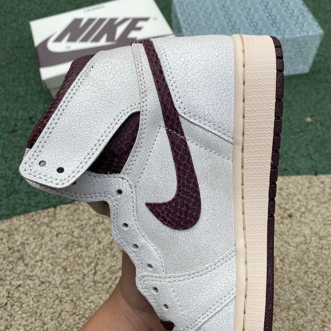 【LJR】A Ma Maniere × Nike Air Jordan 1 Retro High OG "Sail and Burgundy"