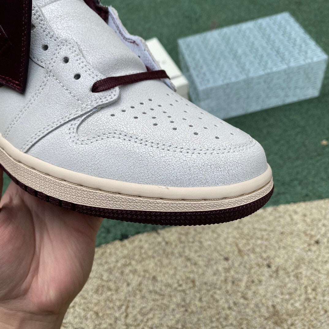 【LJR】A Ma Maniere × Nike Air Jordan 1 Retro High OG "Sail and Burgundy"