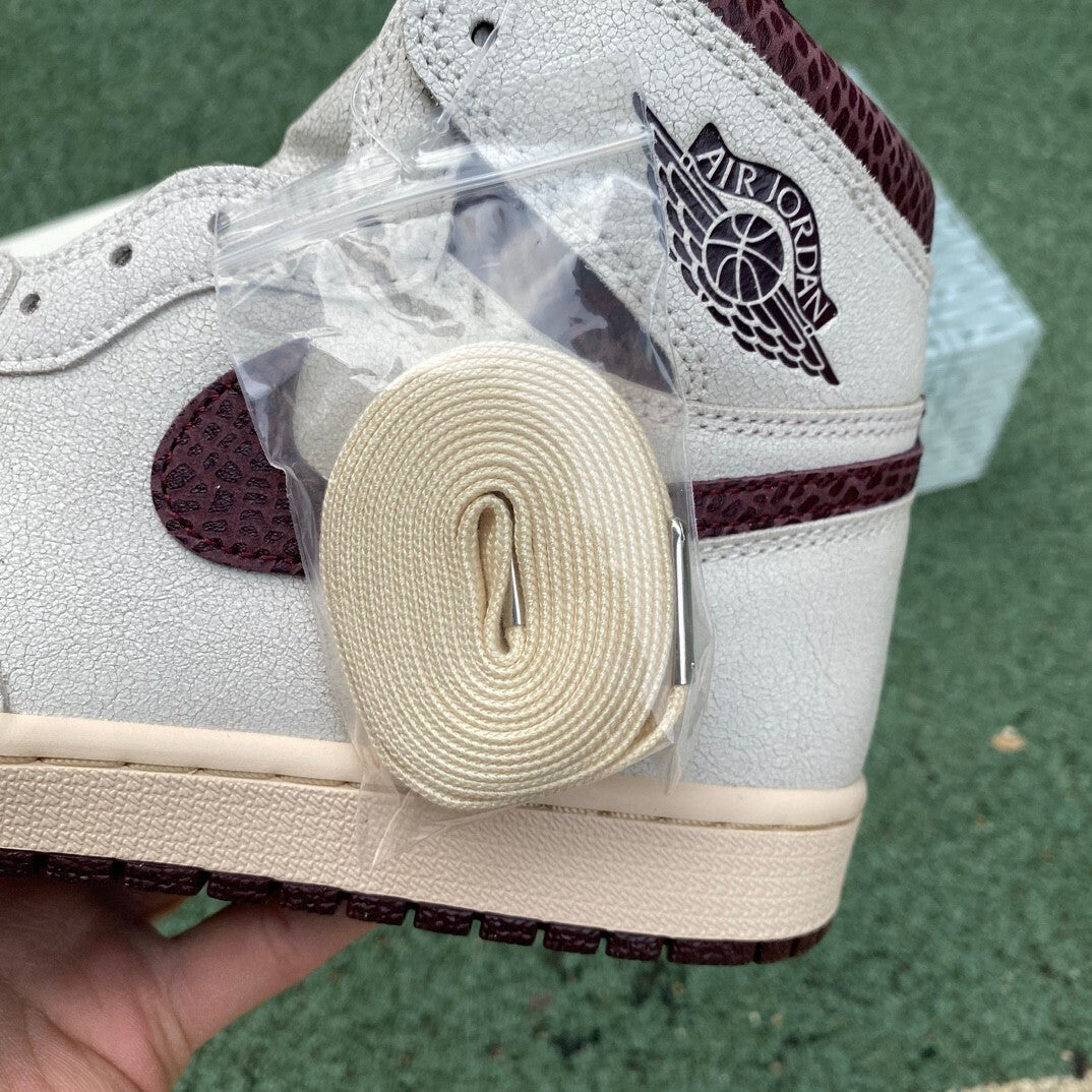 【LJR】A Ma Maniere × Nike Air Jordan 1 Retro High OG "Sail and Burgundy"