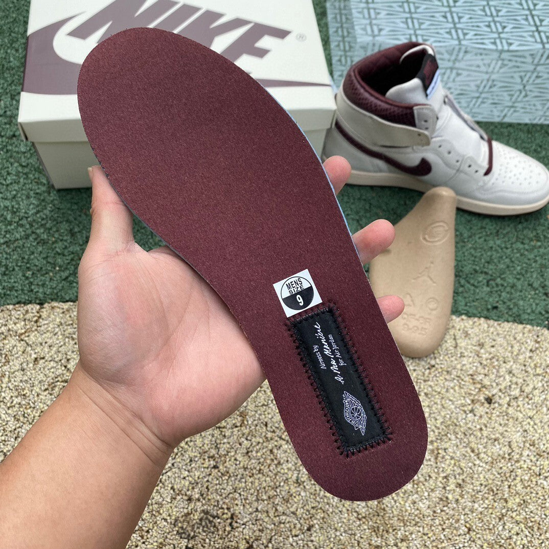 【LJR】A Ma Maniere × Nike Air Jordan 1 Retro High OG "Sail and Burgundy"