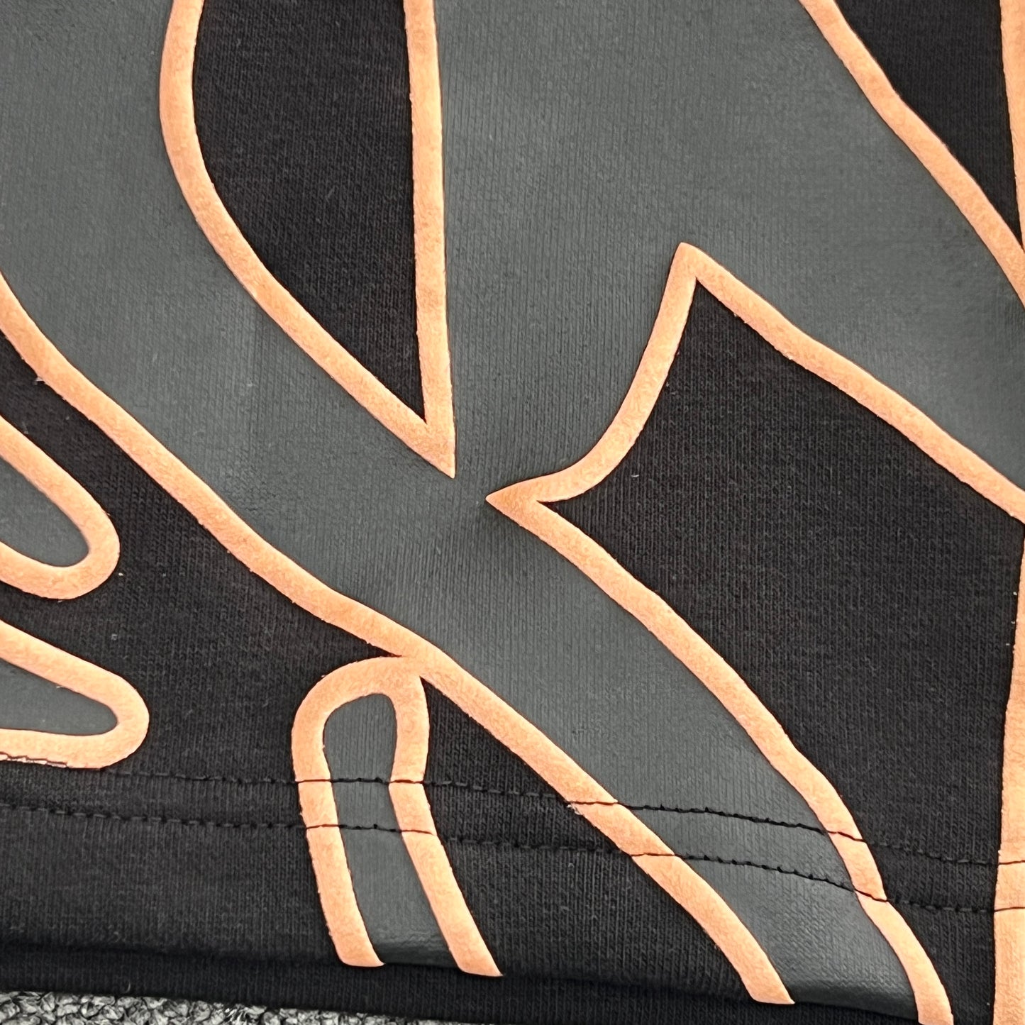 SynaWorld Short Set-Black Rose Gold