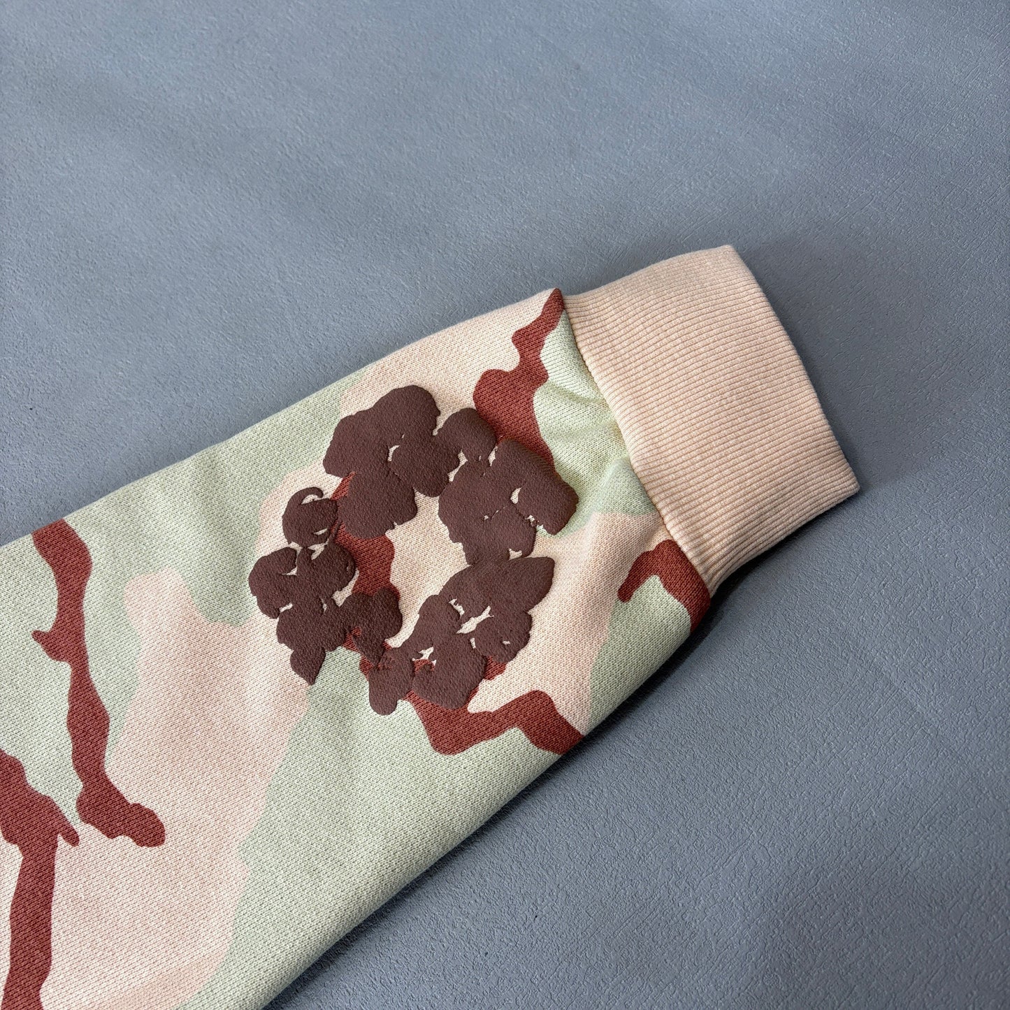 Denim Tears The C0tton Wreath Zip Sweatshirt Tan Camo