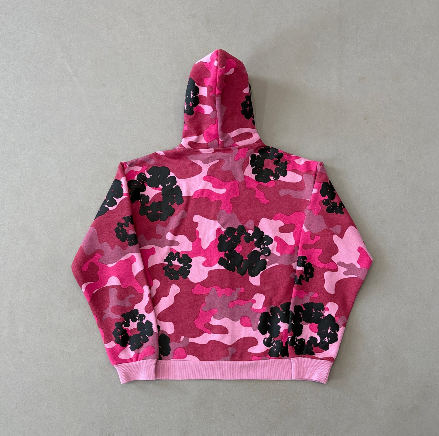 Denim Tears The C0tton Wreath Zip Sweatshirt Pink Camo
