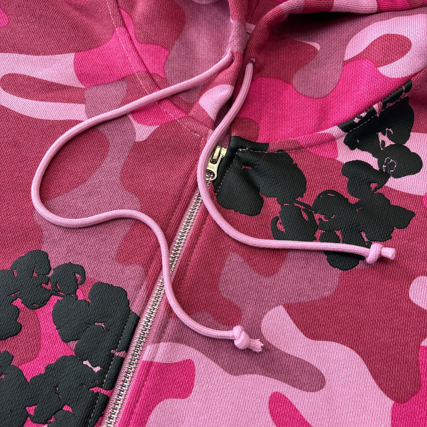 Denim Tears The C0tton Wreath Zip Sweatshirt Pink Camo