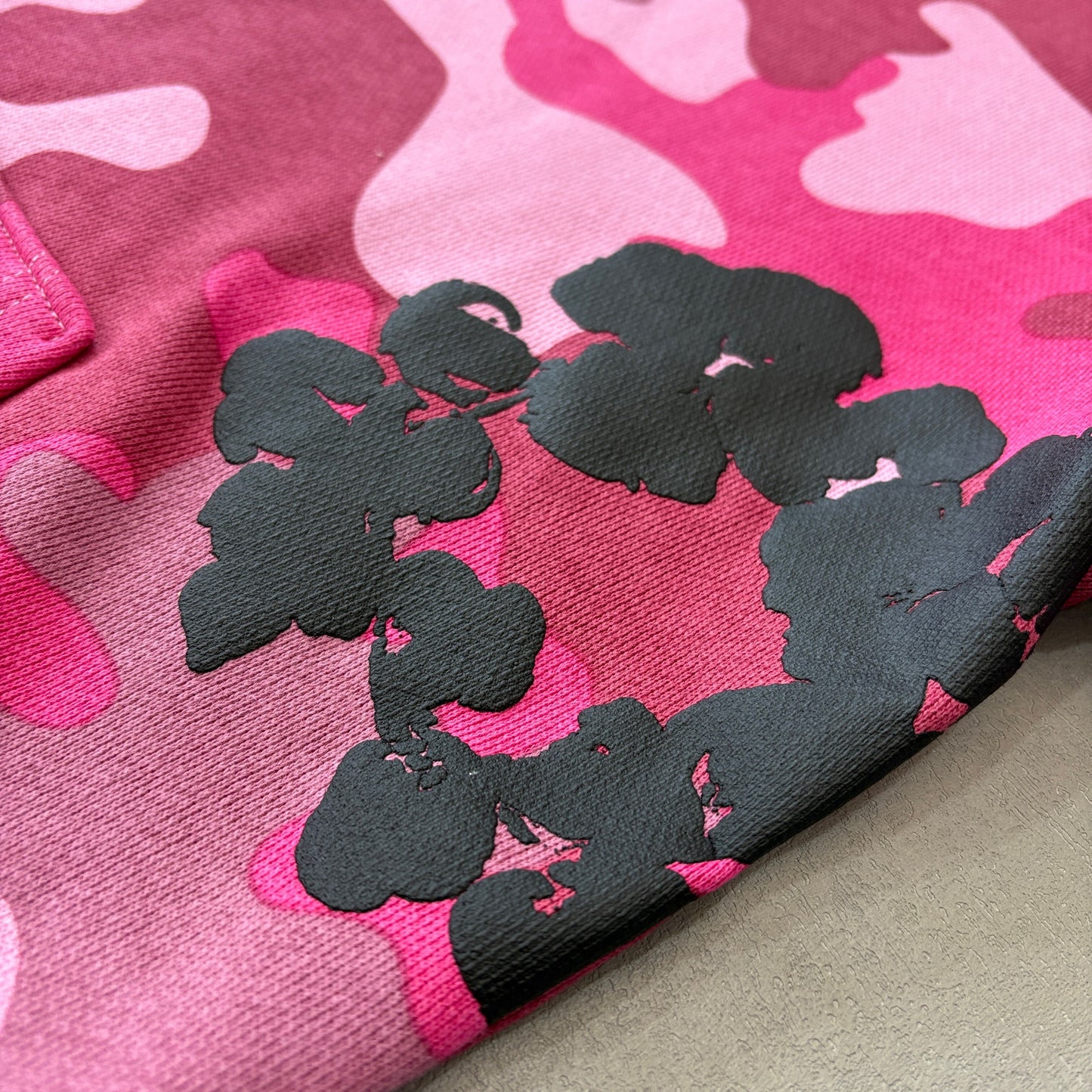 Denim Tears The C0tton Wreath Zip Sweatshirt Pink Camo