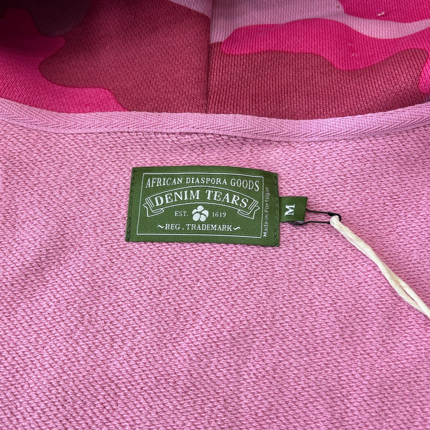 Denim Tears The C0tton Wreath Zip Sweatshirt Pink Camo