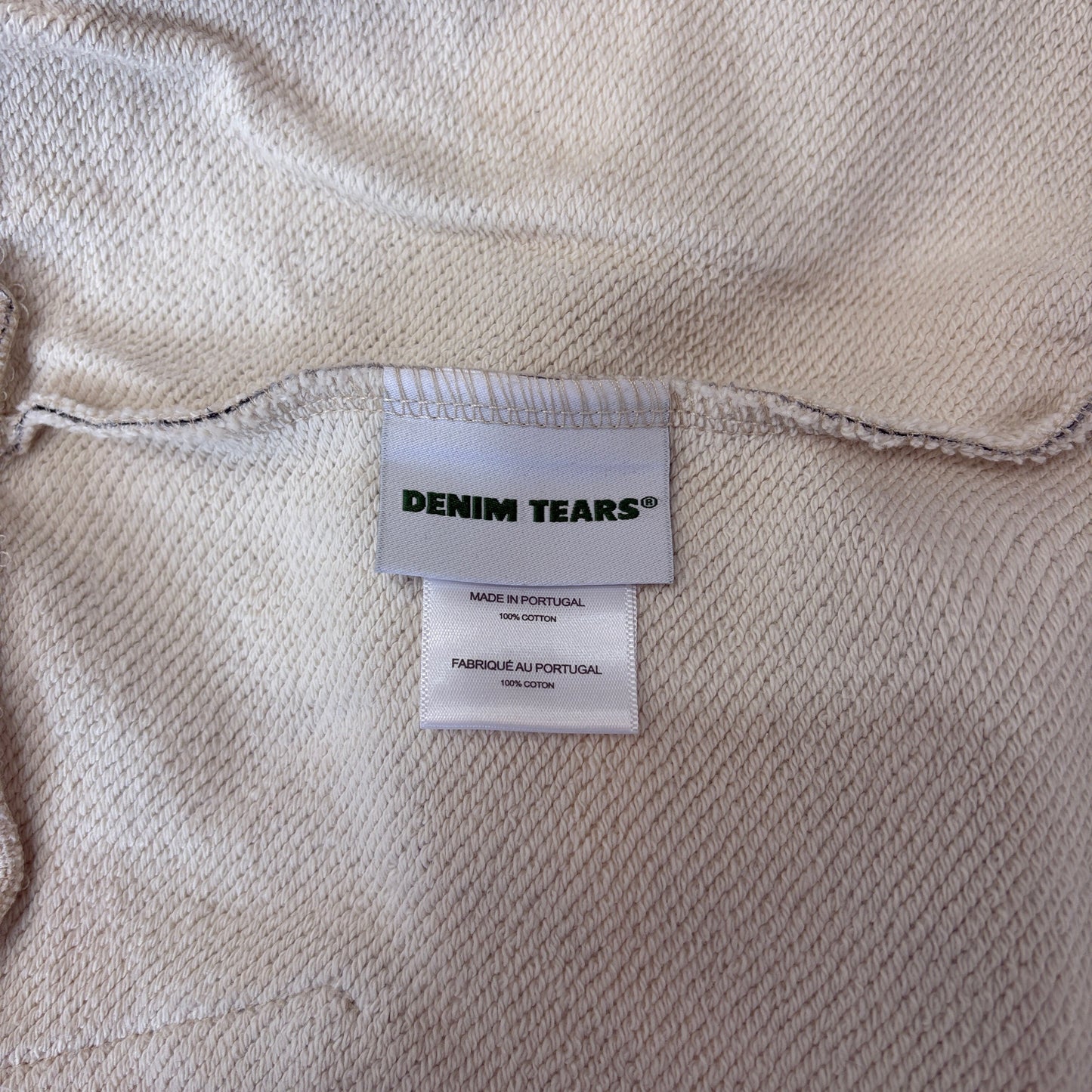 Denim Tears The Cotton Wreath Zip Sweatshirt White Camo