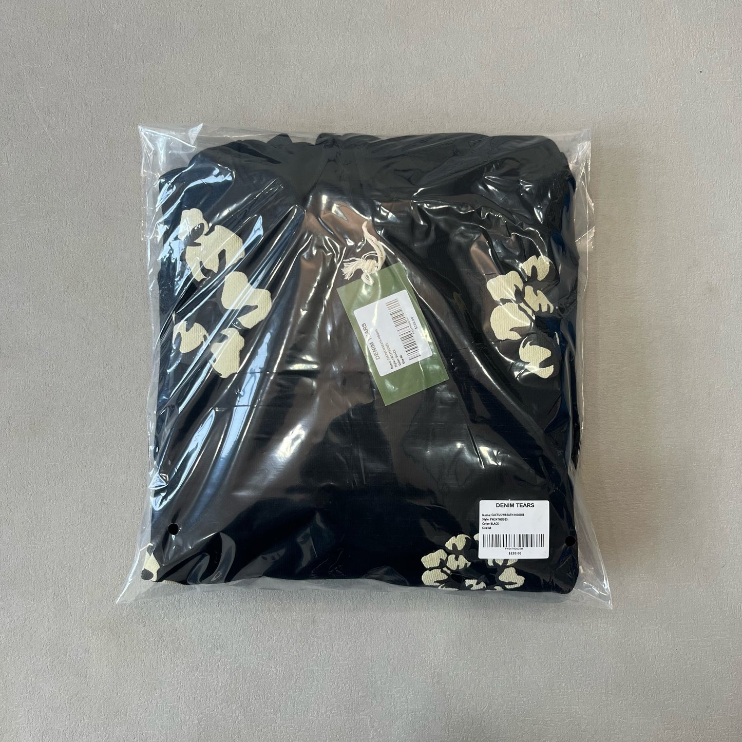Denim Tears x CPFM Cactus Tears Wreath Hoodie Black