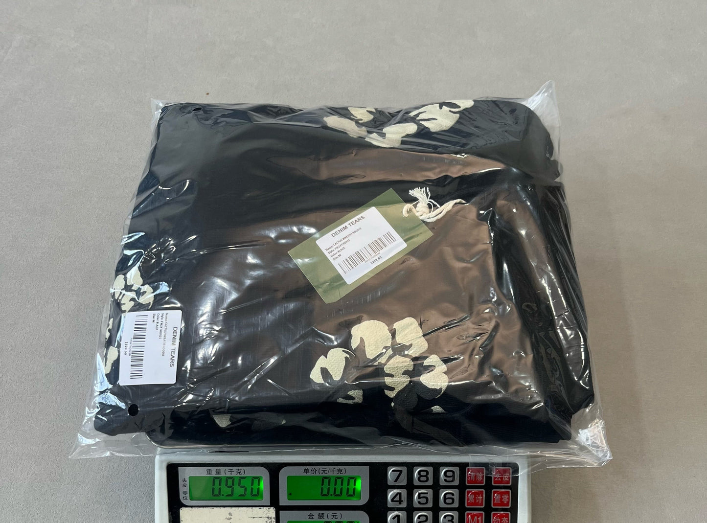 Denim Tears x CPFM Cactus Tears Wreath Hoodie Black