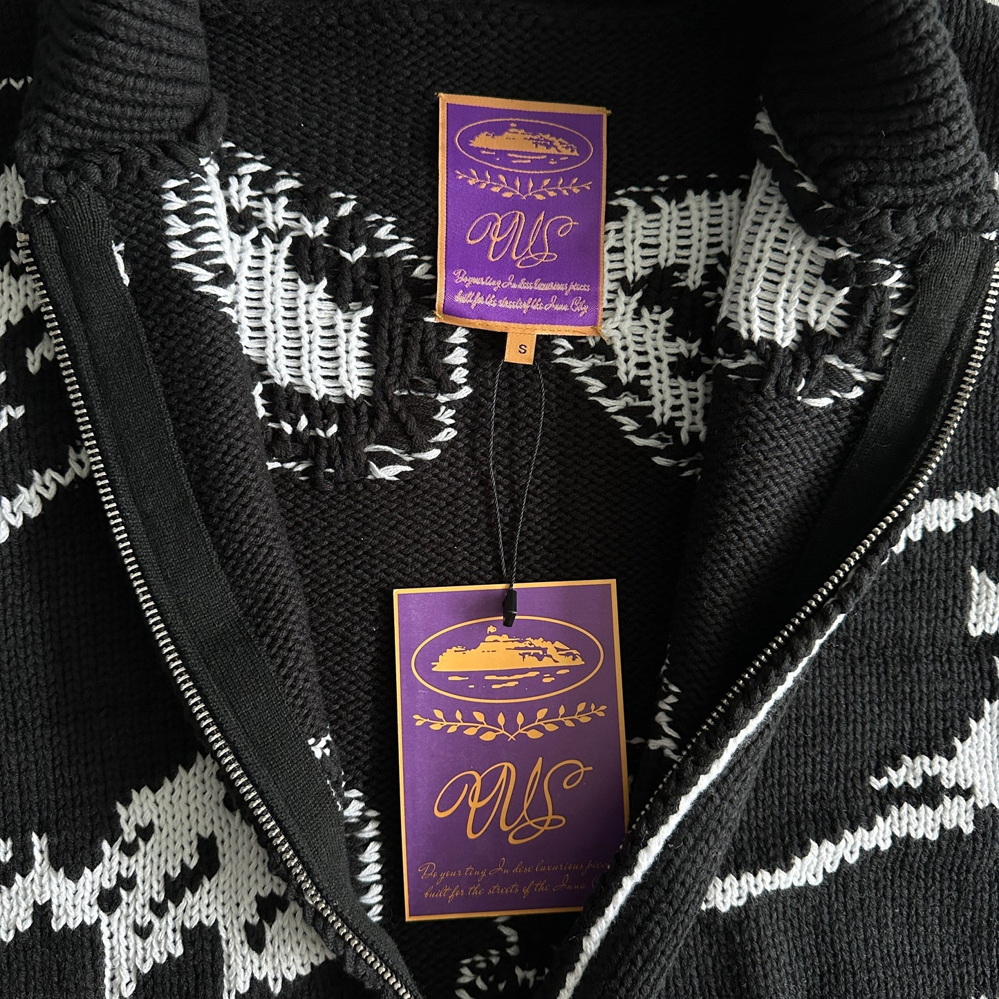 Crteiz VVS Jacquard Knit Zip