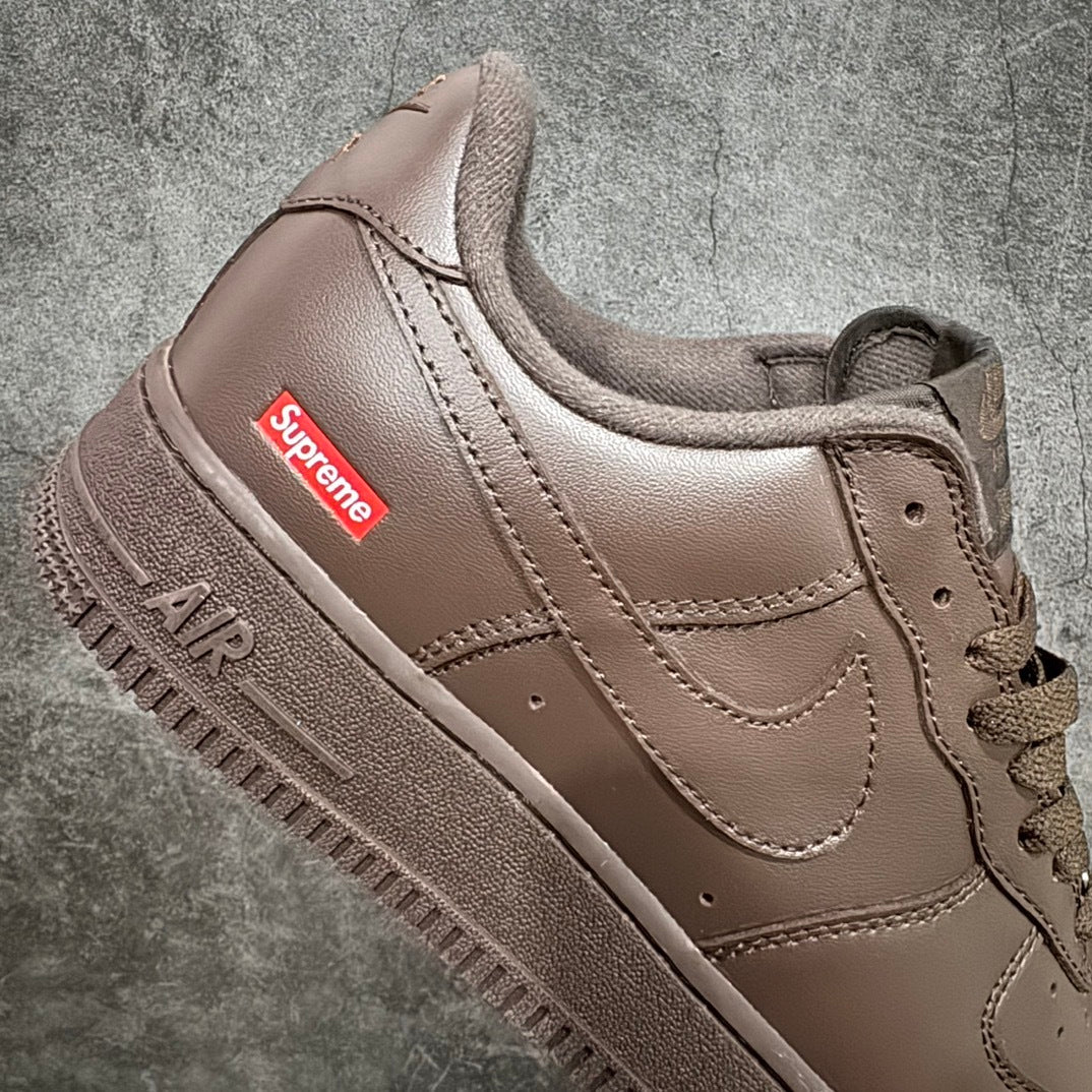 【OWF】Supreme xNike Air Force1 BROWN