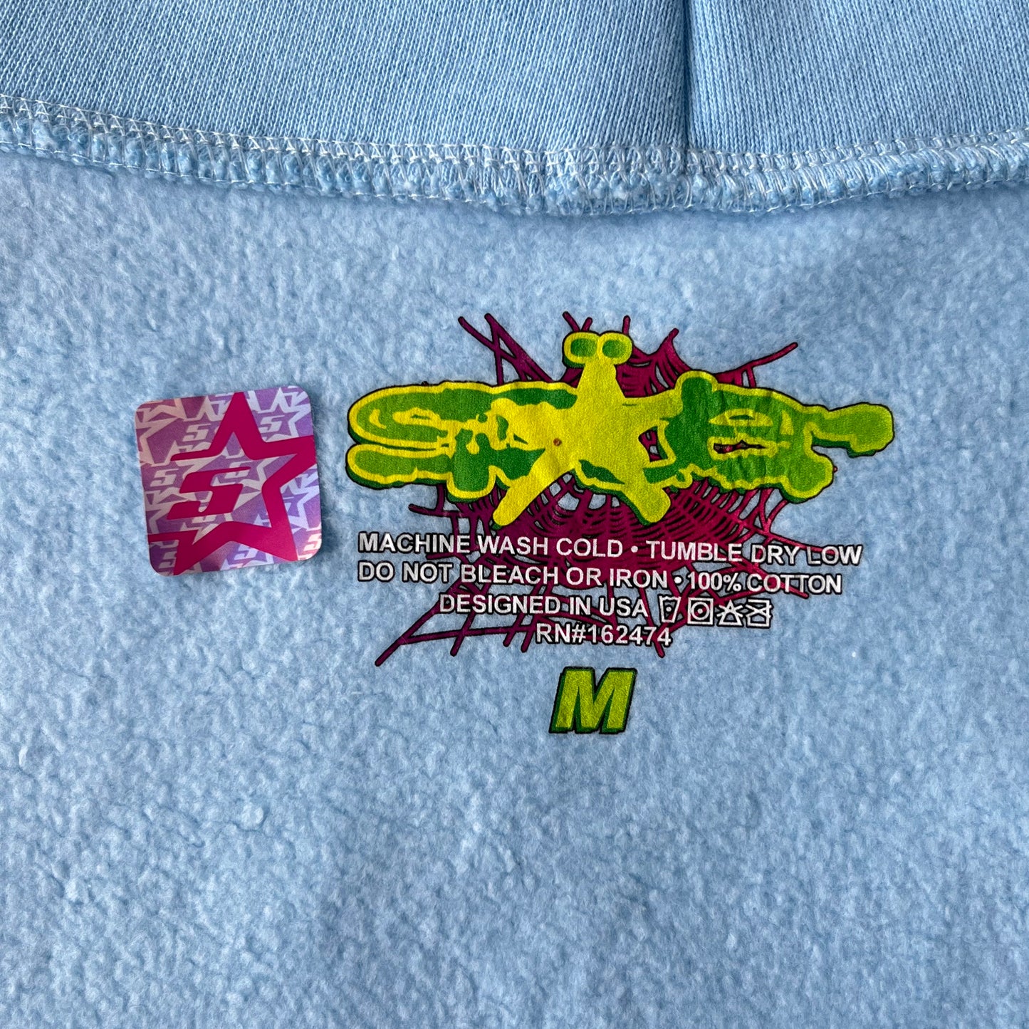 Sp5der Web Hoodie Sky BIue