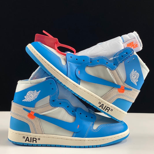 【LJR】 OFF-WHITE x Jordan Air Jordan 1 Retro High OG "UNC"