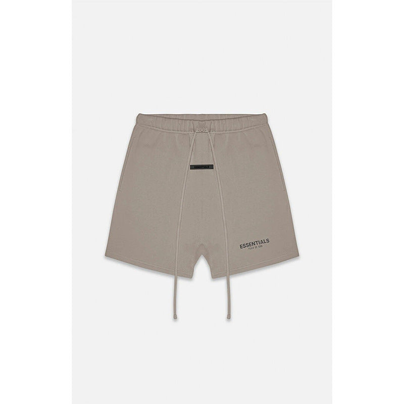 2021SS shorts new reflective print ESSENTIALS trendy brand washed velvet cross-border hot sale