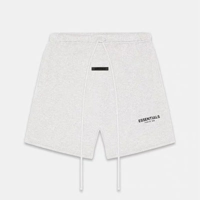 2021SS shorts new reflective print ESSENTIALS trendy brand washed velvet cross-border hot sale