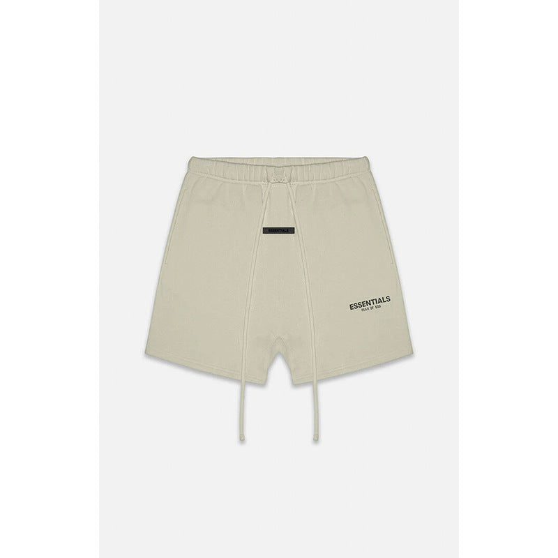 2021SS shorts new reflective print ESSENTIALS trendy brand washed velvet cross-border hot sale