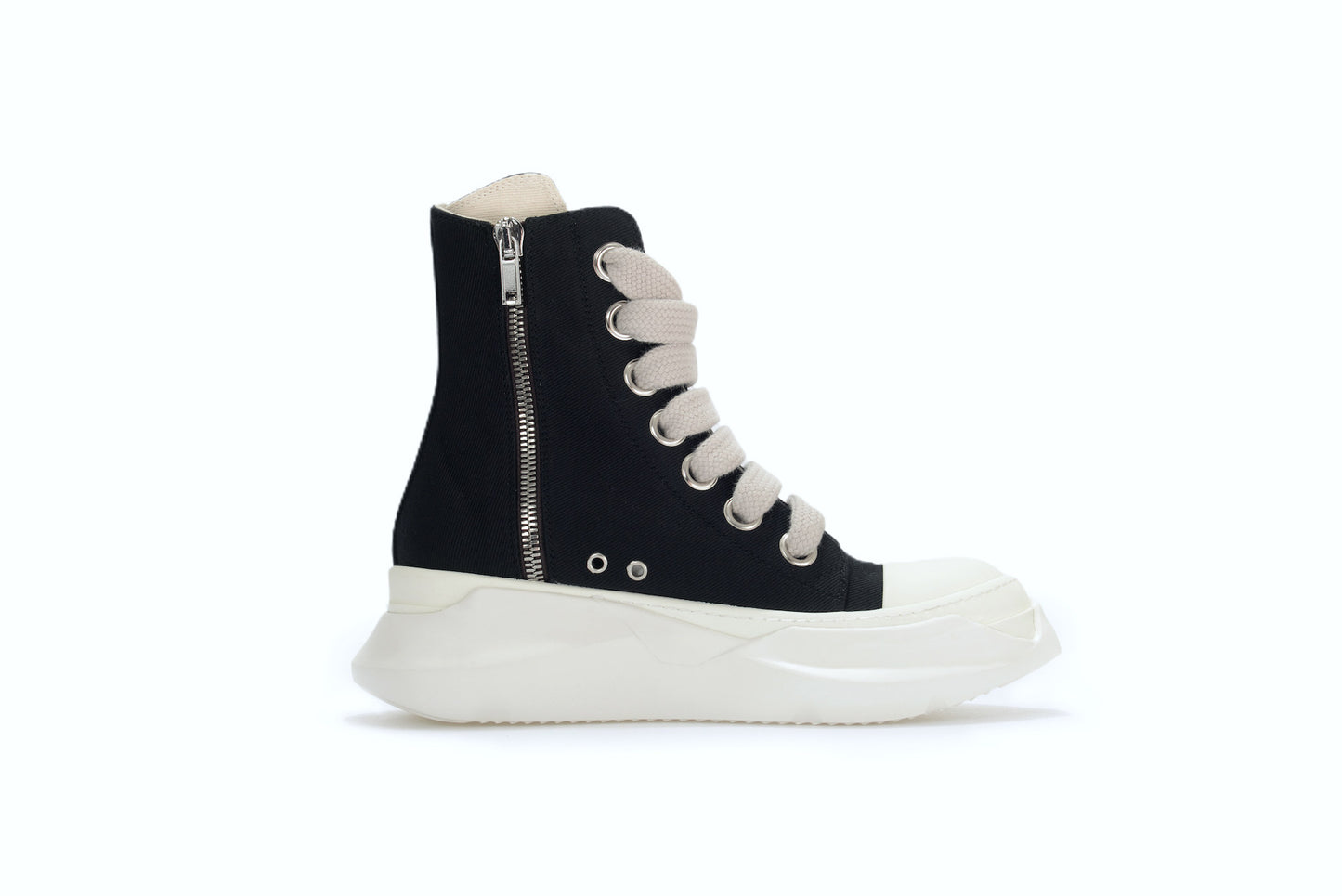 ROK produces owens ramones high-top men's shoes IP foam tank sole abstract double-bottom heightened shoes