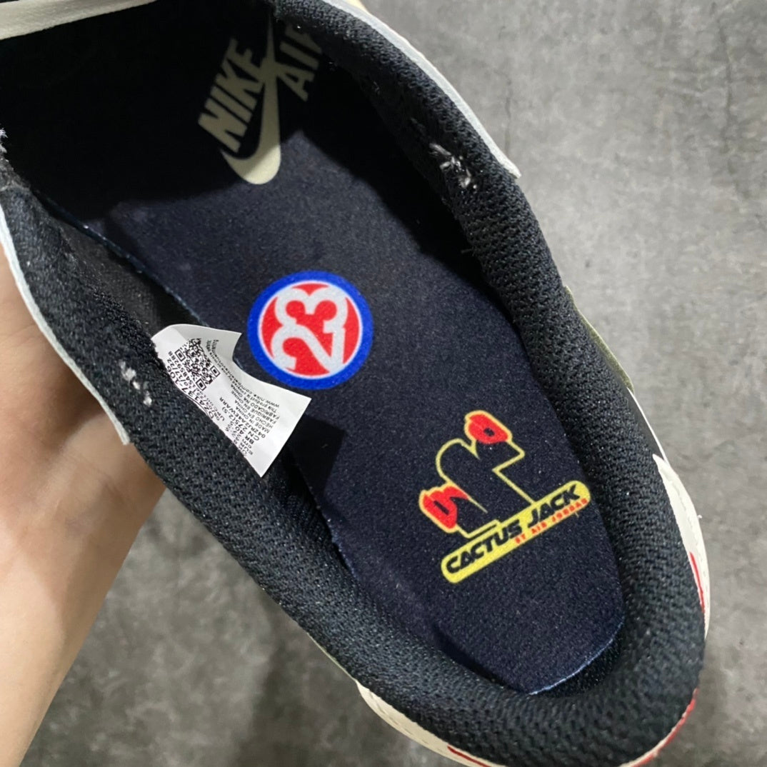 【LJR】Travis Scott x Jordan Air Jordan 1 Low"Medium Olive"