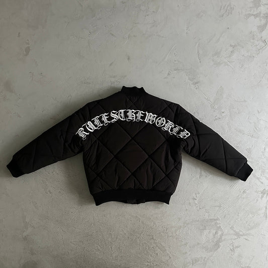 Corteiz Olde English Quilted Bomber Jacket
