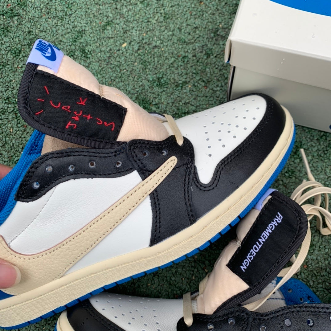 【LJR】Air Jordan 1 Travis Scott x Fragment “Military Blue Low”