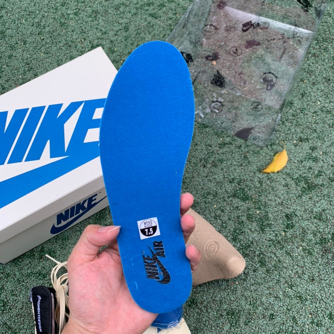 【LJR】Air Jordan 1 Travis Scott x Fragment “Military Blue Low”