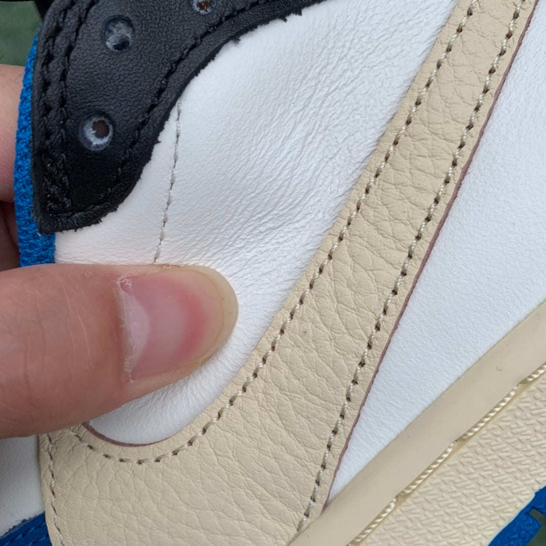 【LJR】Air Jordan 1 Travis Scott x Fragment “Military Blue Low”