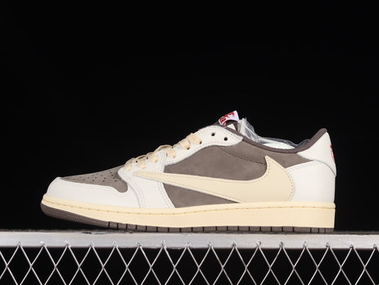 【LJR】 Travis Scott x Jordan Air Jordan 1 Low OG SP "Sail andRidgerock”