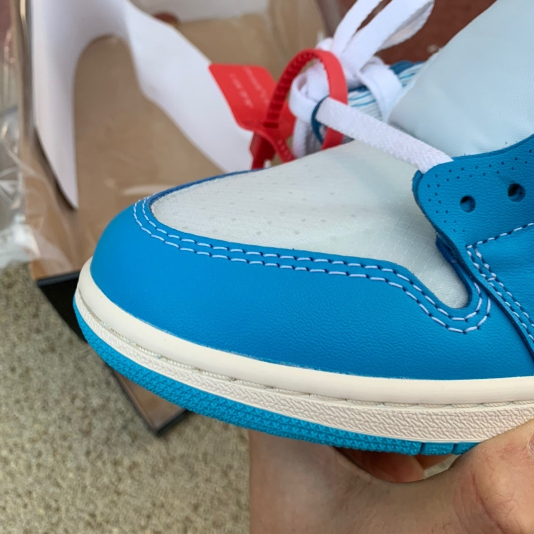 【LJR】 OFF-WHITE x Jordan Air Jordan 1 Retro High OG "UNC"