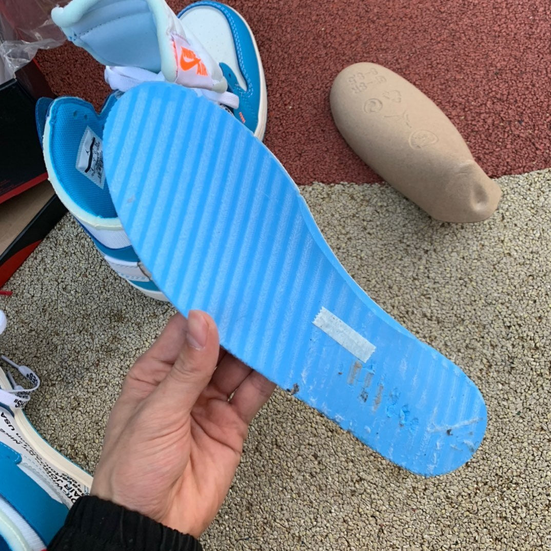 【LJR】 OFF-WHITE x Jordan Air Jordan 1 Retro High OG "UNC"