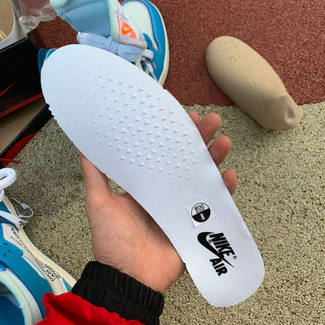 【LJR】 OFF-WHITE x Jordan Air Jordan 1 Retro High OG "UNC"