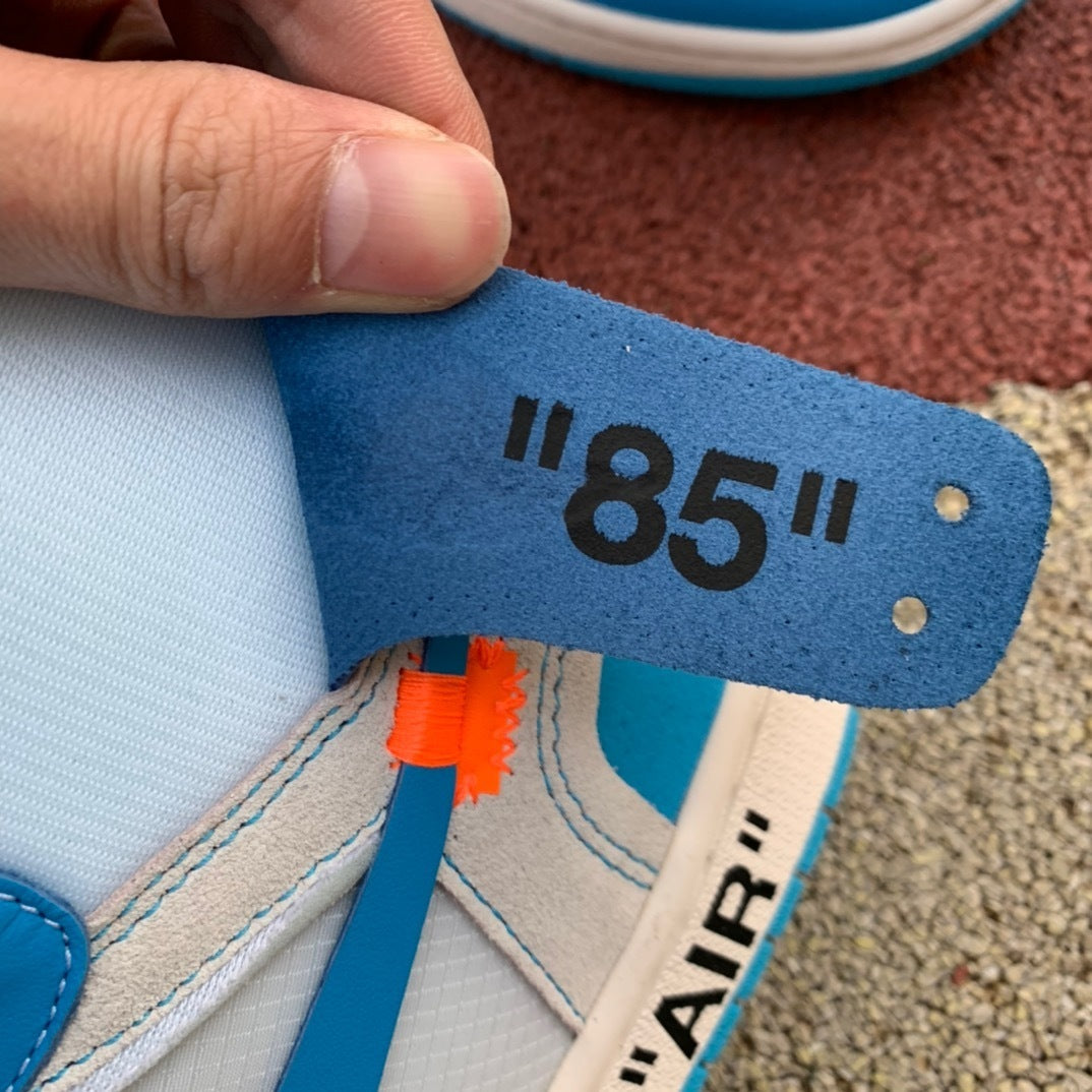 【LJR】 OFF-WHITE x Jordan Air Jordan 1 Retro High OG "UNC"
